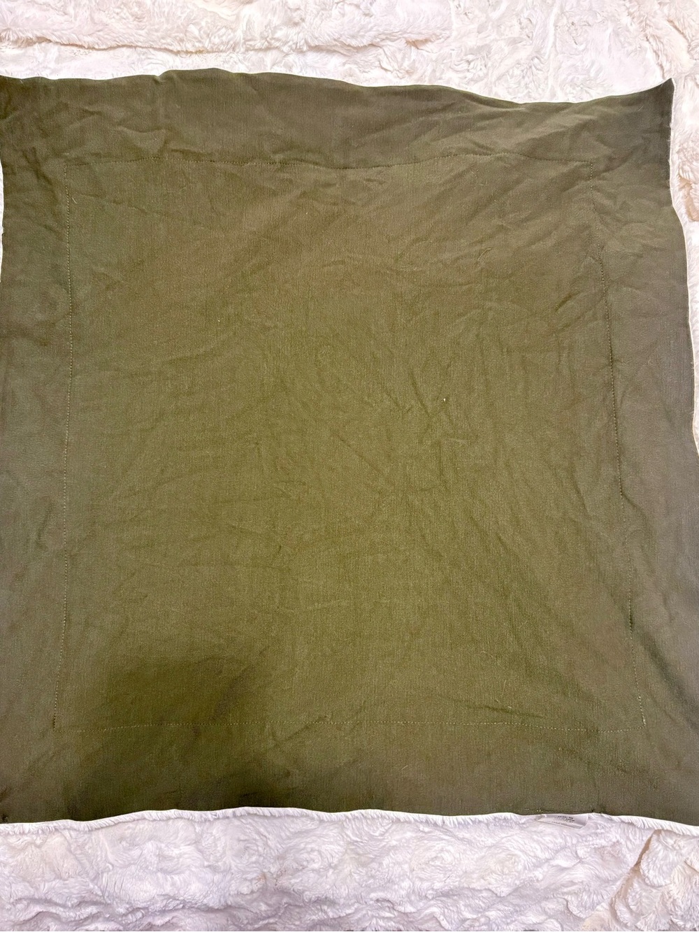 Lou Lou & Company Olive Green Cozy Baby Blanket
